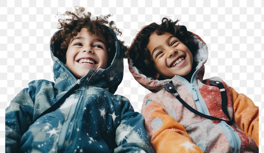 PNG Kids wearing astronomy costume smile laughing fun. 