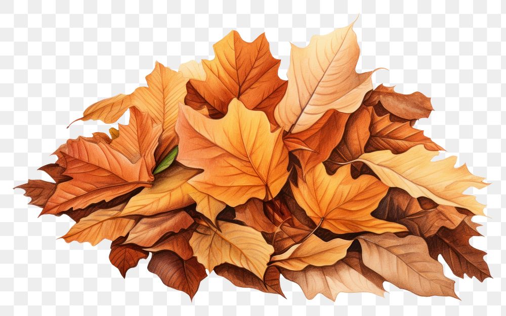 PNG Leaves autumn plant leaf. AI generated Image by rawpixel.