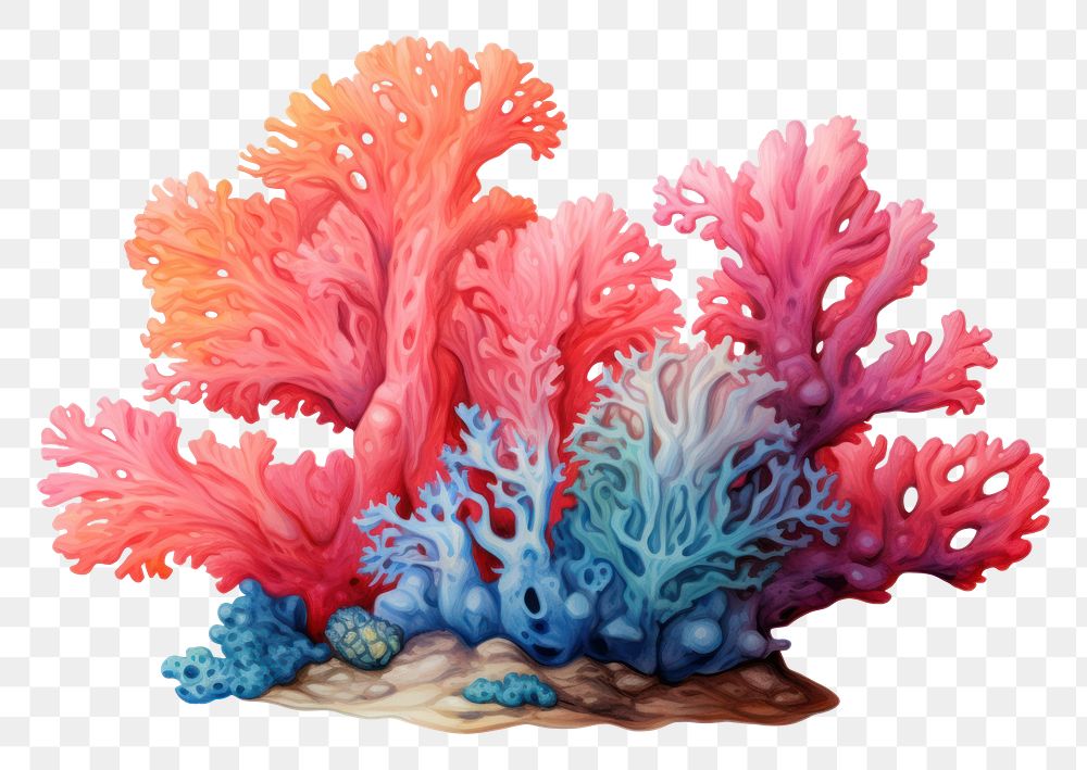 PNG Colorful coral outdoors nature sea. 