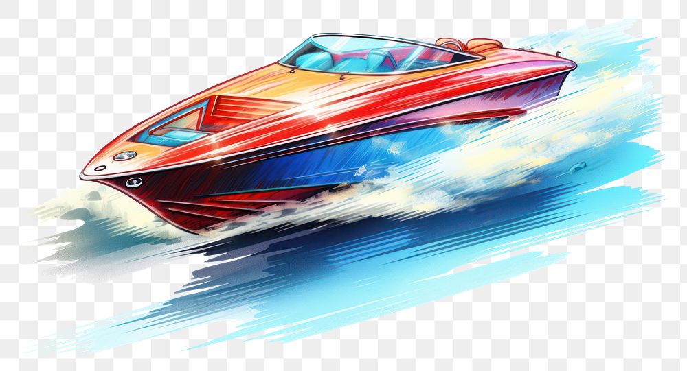 PNG Play speedboat vehicle boating car. AI generated Image by rawpixel.