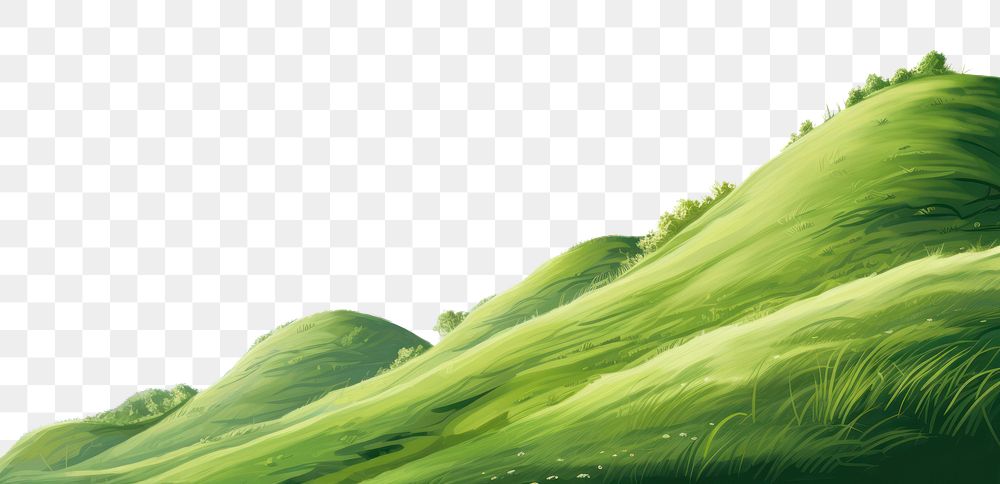 PNG Green hill aesthetic backgrounds landscape grassland. 