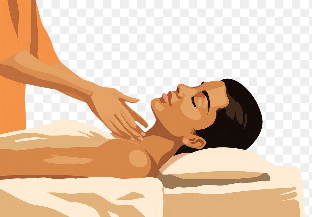 PNG Massage massage adult relaxation. AI generated Image by rawpixel.