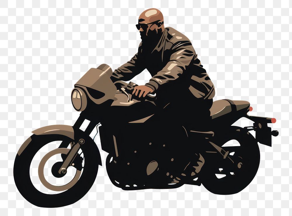 PNG Man riding big bike motorcycle vehicle helmet. AI generated Image by rawpixel.