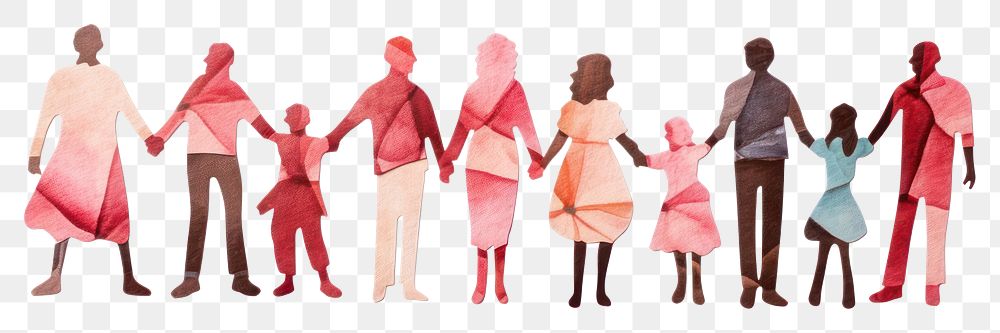 PNG  Multi cultural group holding hand adult white background togetherness. AI generated Image by rawpixel.