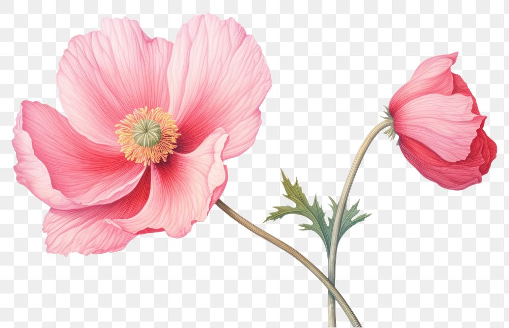 PNG Poppy flower poppy blossom. AI generated Image by rawpixel.