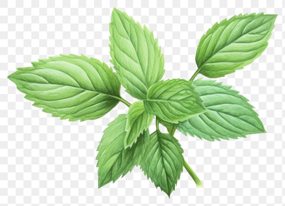 PNG Plant herbs leaf spearmint. 