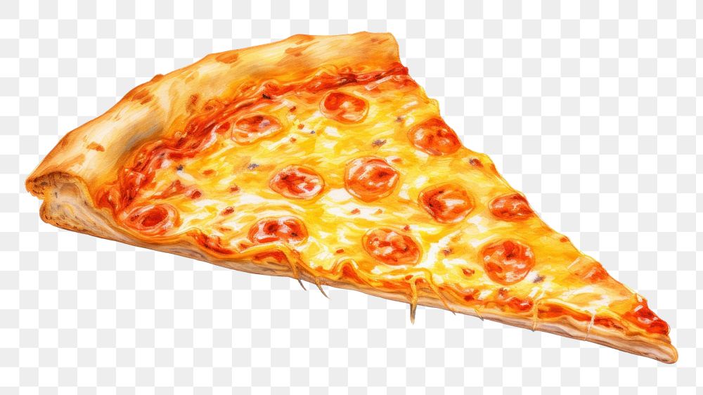 PNG Pizza has stretched cheese food white background pepperoni. 