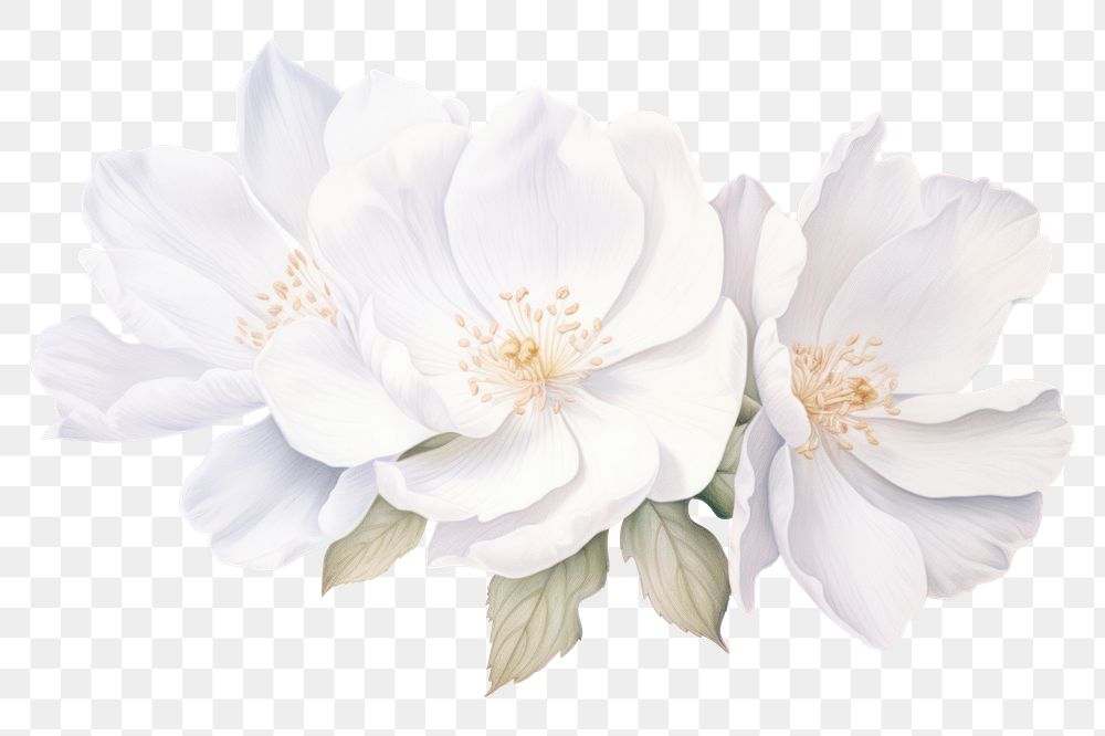 PNG White elegant flower wedding blossom petal plant. 