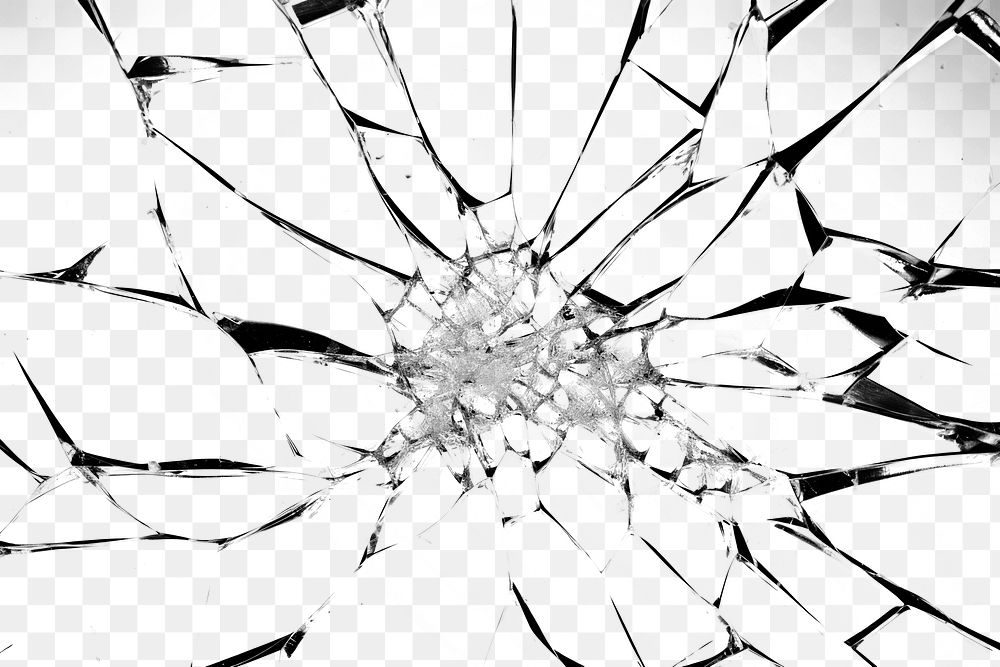 PNG cracked glass effect, transparent background AI generated image by rawpixel