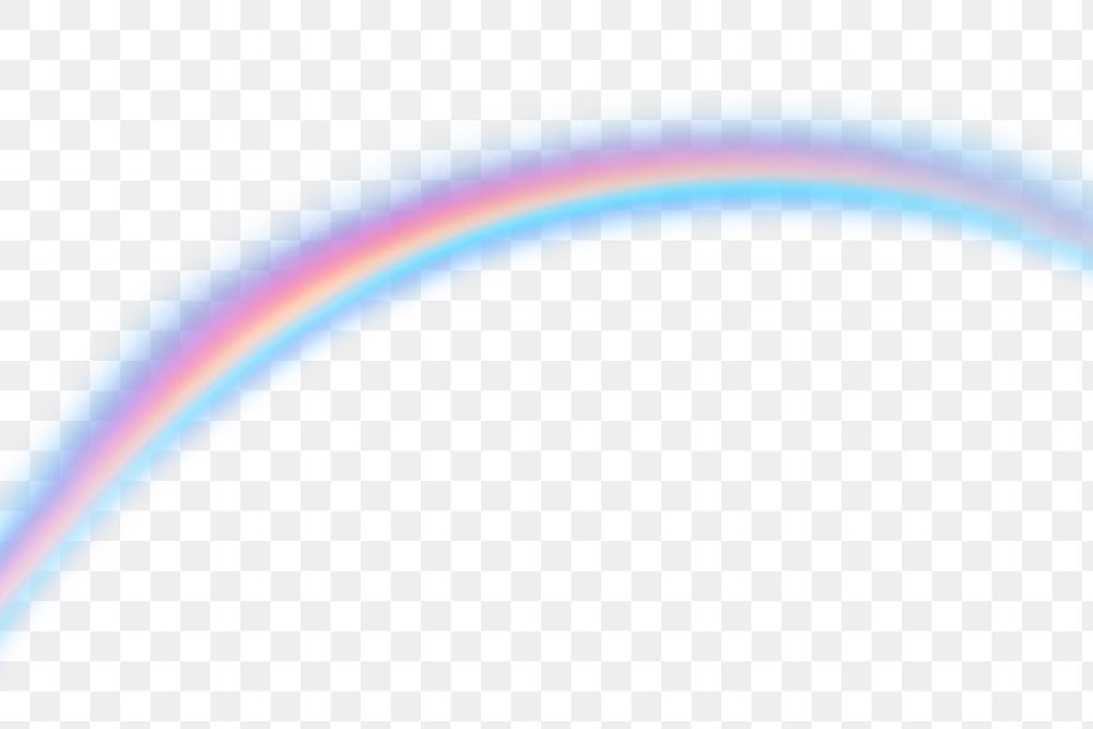 PNG rainbow effect, transparent background AI generated image by rawpixel