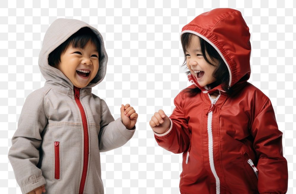 PNG Kids playing sweatshirt costume jacket. AI generated Image by rawpixel.