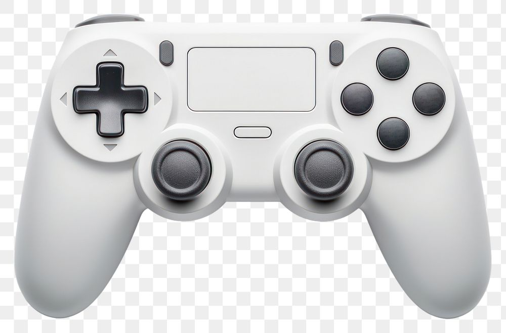 PNG Gamepad joystick white electronics. AI generated Image by rawpixel.