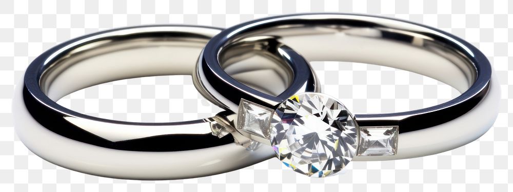 PNG Contemporary diamond rings platinum jewelry silver. AI generated Image by rawpixel.