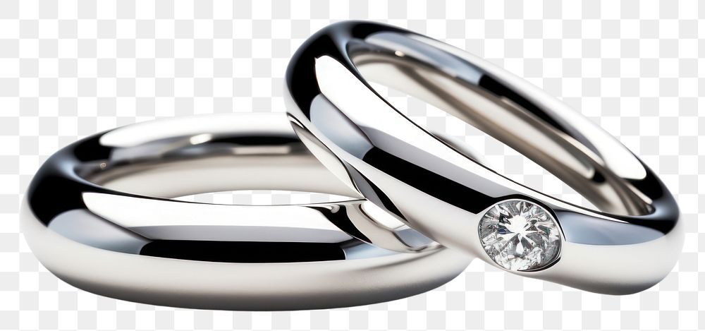 PNG Diamond rings platinum jewelry silver. AI generated Image by rawpixel.