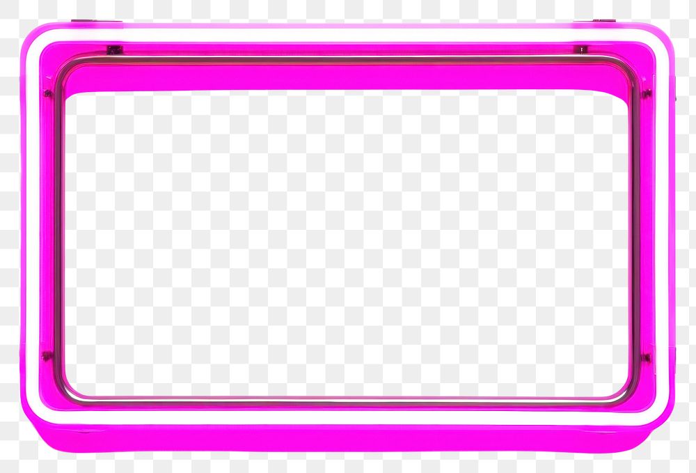 PNG Neon frame purple pink illuminated. AI generated Image by rawpixel.