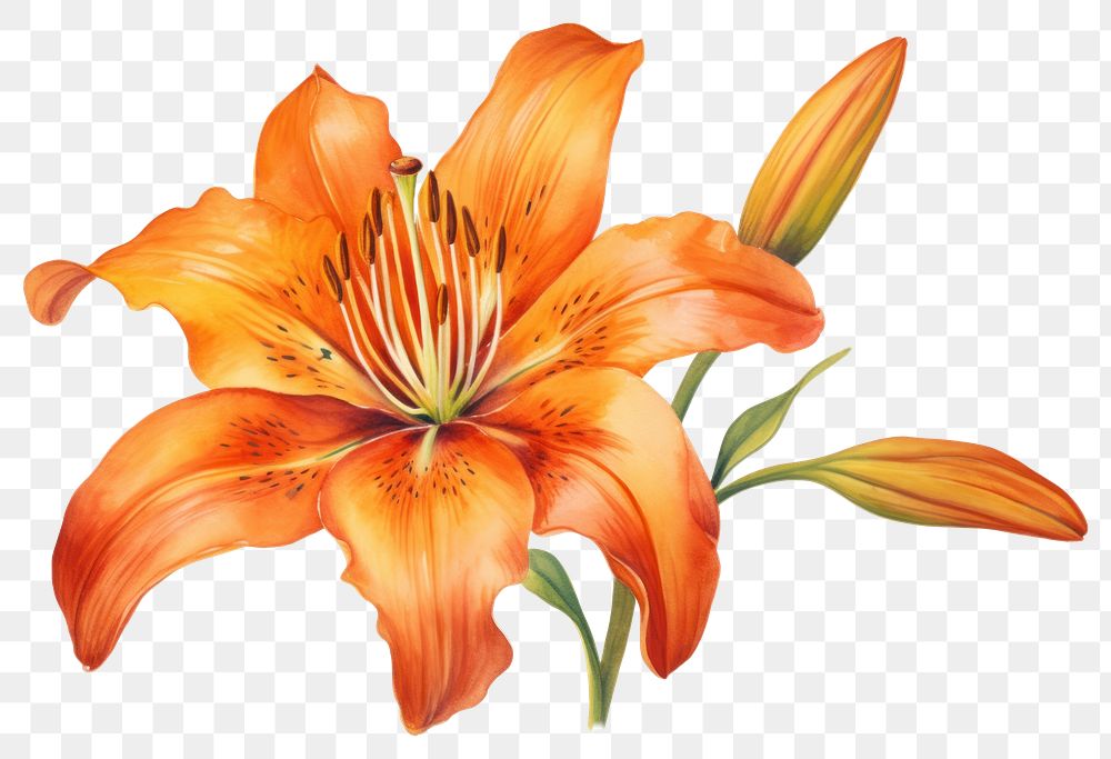 PNG Lilly flower petal plant lily. AI generated Image by rawpixel.