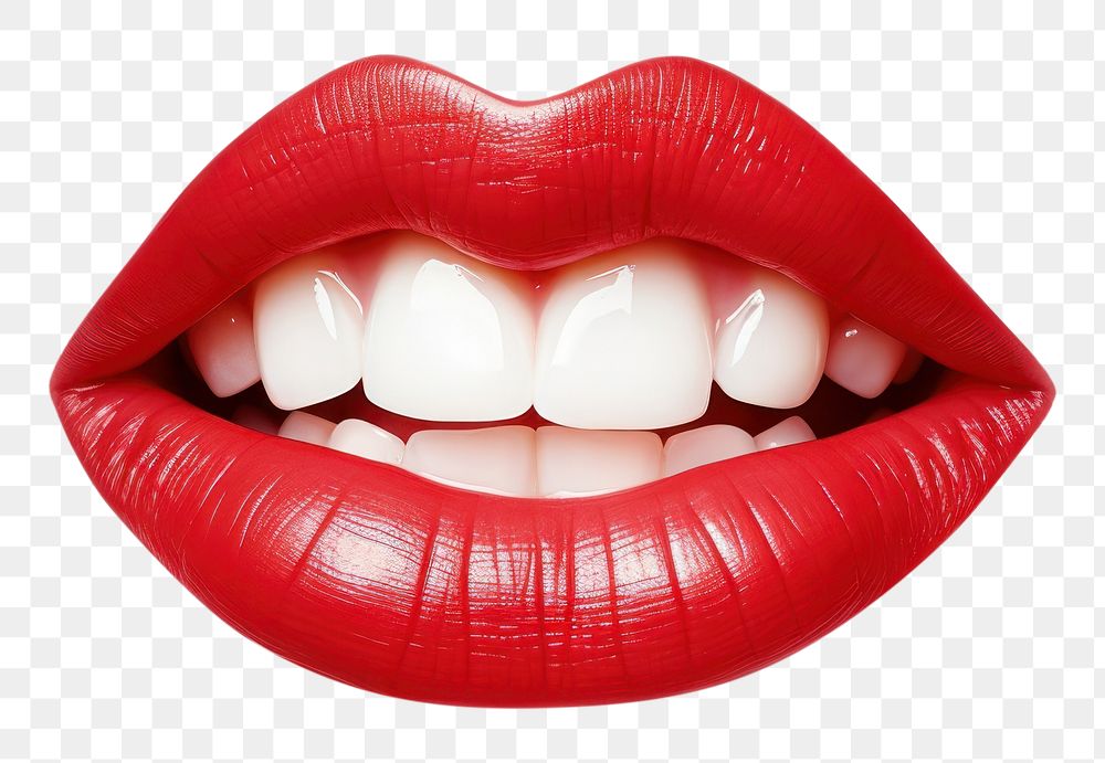 PNG Mouth lipstick teeth white. AI generated Image by rawpixel.