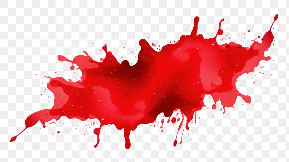 PNG Red splat backgrounds paint white background. AI generated Image by rawpixel.