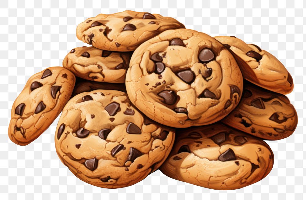 PNG Chocolate chip cookies food confectionery freshness. 