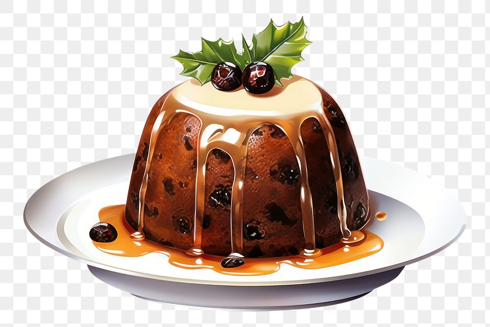 PNG Christmas pudding dessert food cake. 