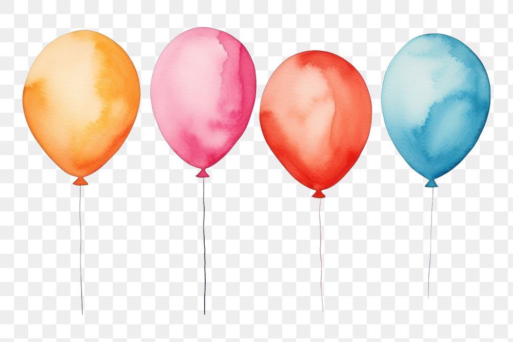 PNG Balloons white background anniversary celebration. AI generated Image by rawpixel.