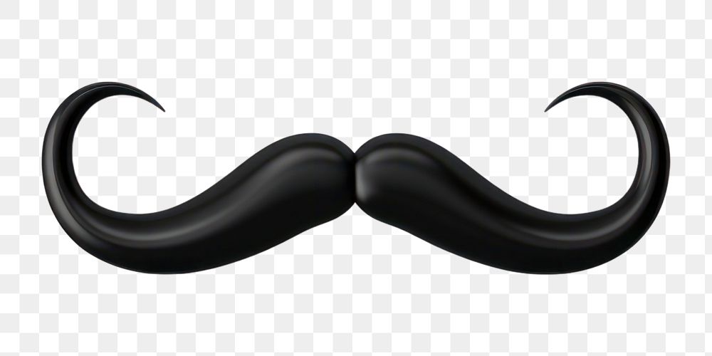 PNG Mustache black white background electronics