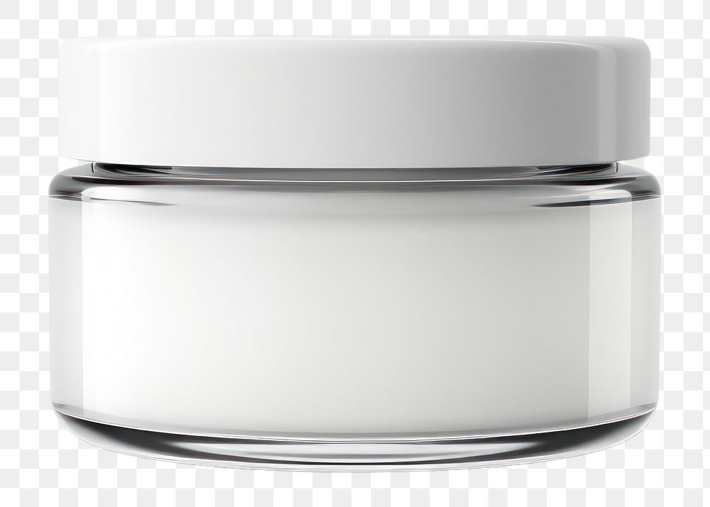 PNG Cosmetic jar cosmetics white background container. AI generated Image by rawpixel.
