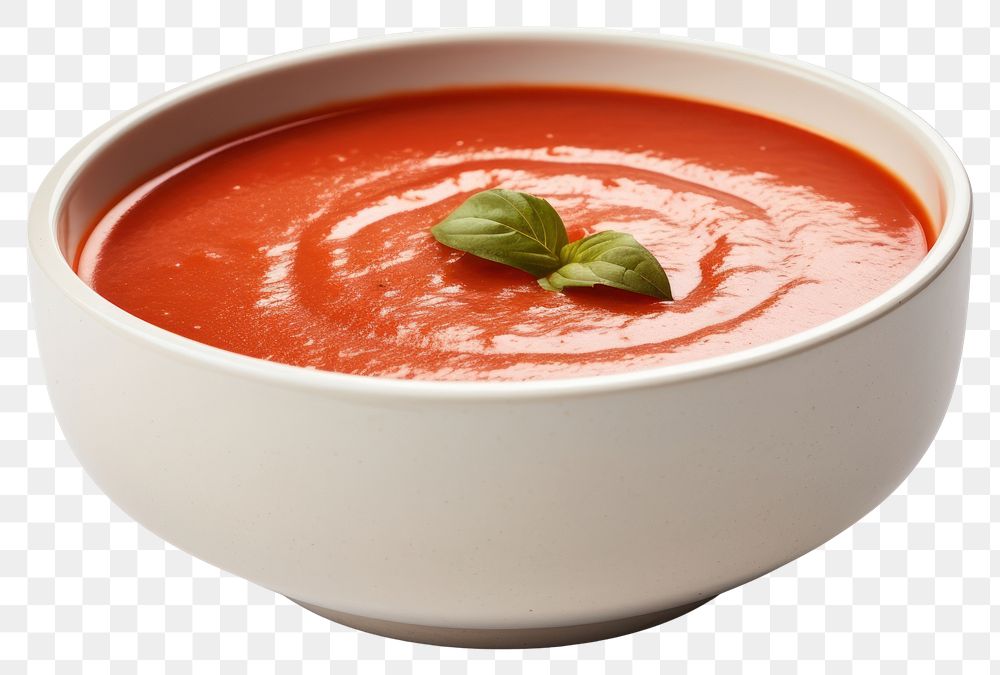 PNG Tomato soup bowl food dish. AI generated Image by rawpixel.