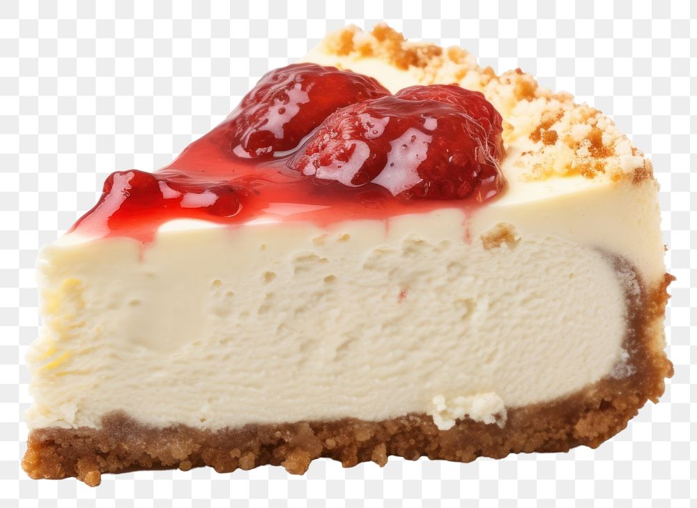 PNG Cheesecake dessert food white background. AI generated Image by rawpixel.