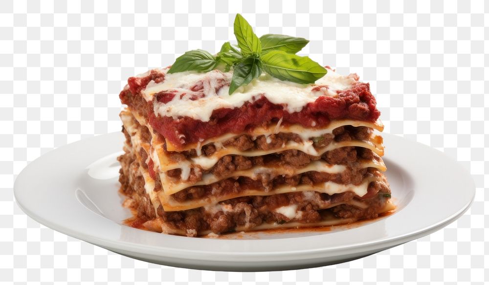 PNG Lasagna plate food strawberry. AI generated Image by rawpixel.