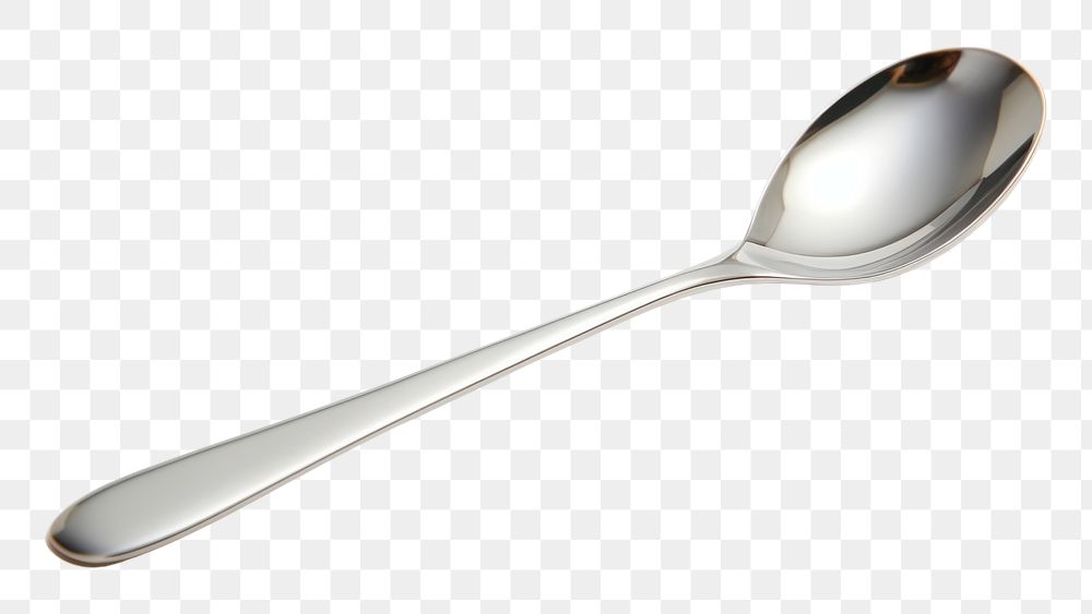 PNG Silver spoon white background silverware simplicity. AI generated Image by rawpixel.