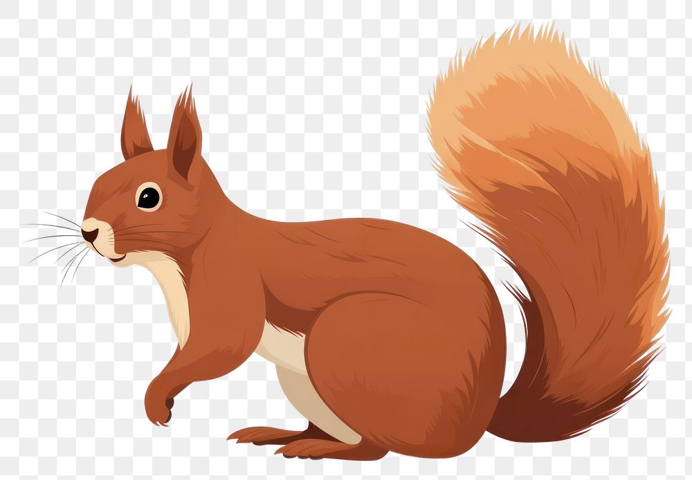 PNG Eurasian red squirrel rodent animal mammal. AI generated Image by rawpixel.