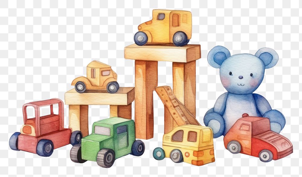PNG Wood block set toy vehicle wheel. AI generated Image by rawpixel.