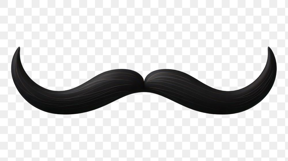 PNG Mustache black white background moustache. AI generated Image by rawpixel.