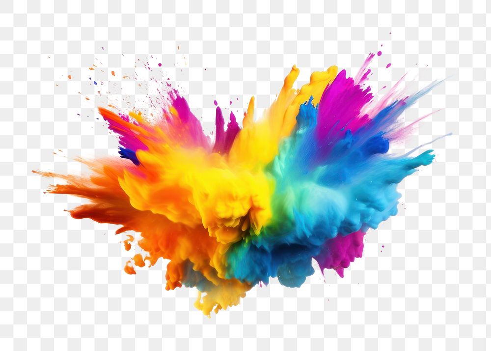 PNG Paint splash creativity splattered exploding