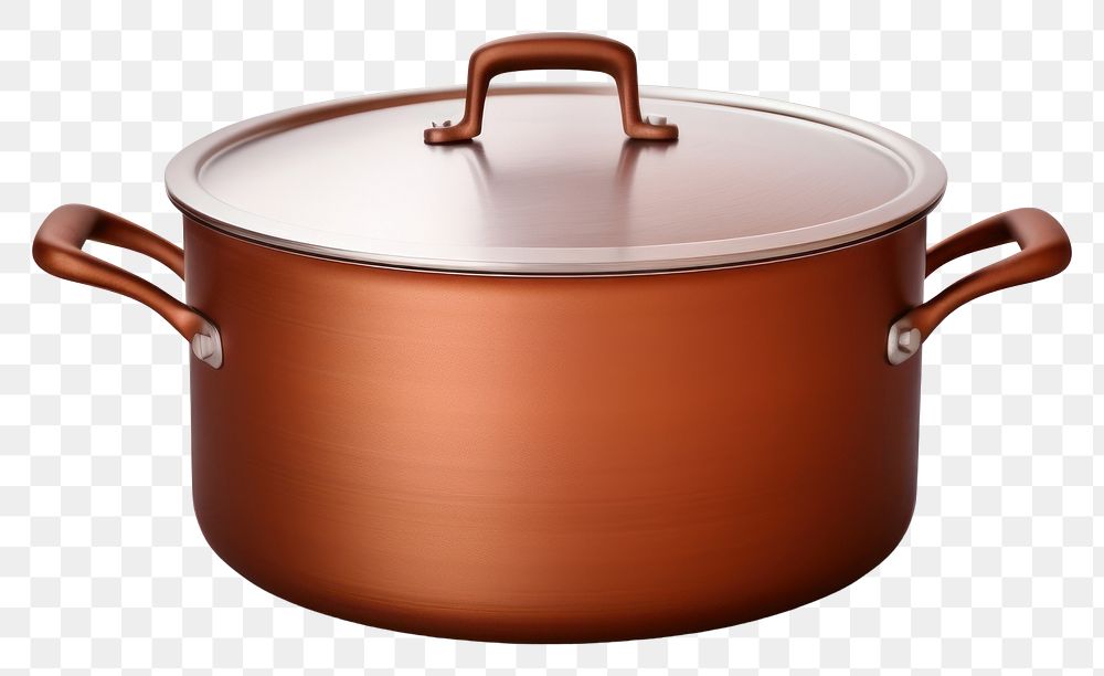 PNG Pot white background cooking pot appliance. AI generated Image by rawpixel.