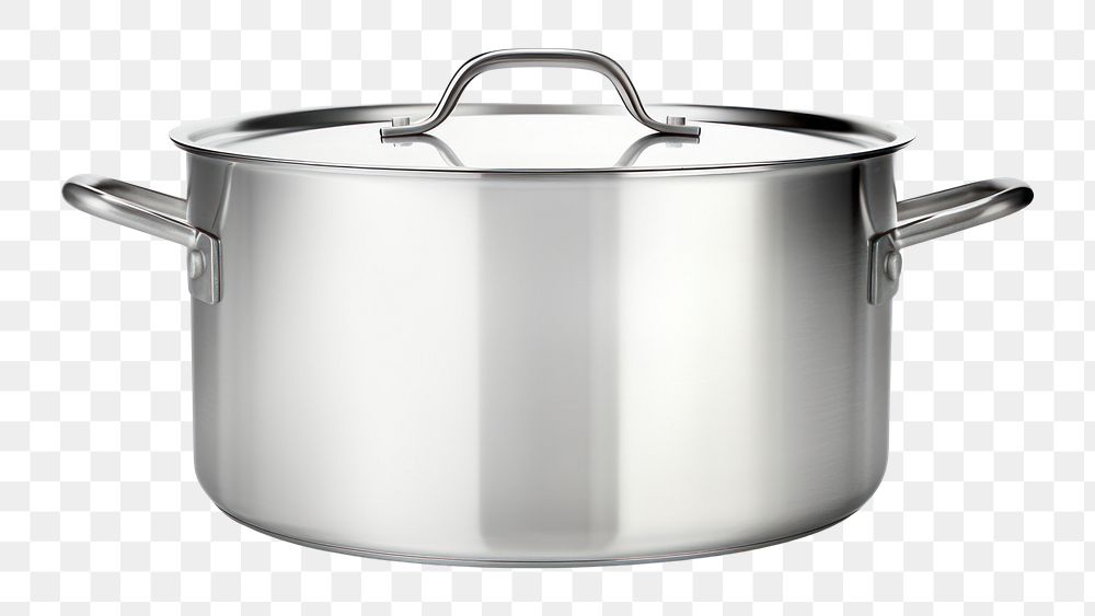 PNG Appliance steel pot white background. AI generated Image by rawpixel.