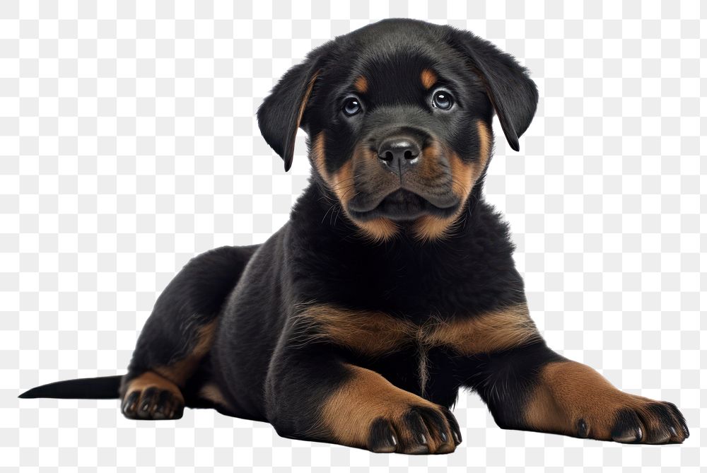 PNG Puppy rottweiler animal mammal. AI generated Image by rawpixel.