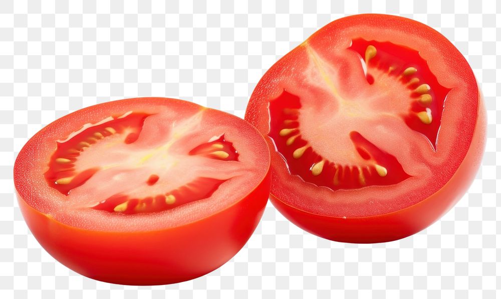 PNG Tomato vegetable juicy slice. 