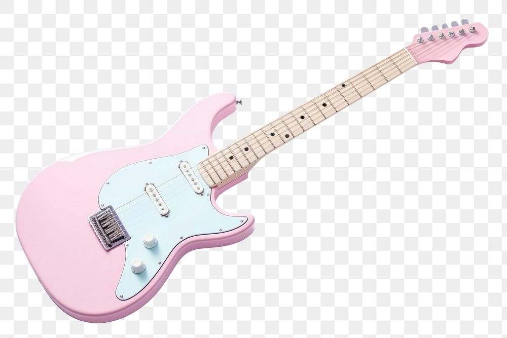 PNG Pastel electric guitar fretboard string purple. AI generated Image by rawpixel.