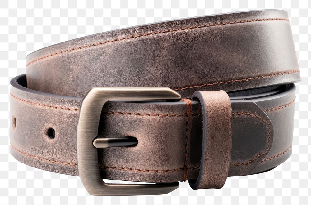 PNG  Buckle belt leather metal. AI generated Image by rawpixel.