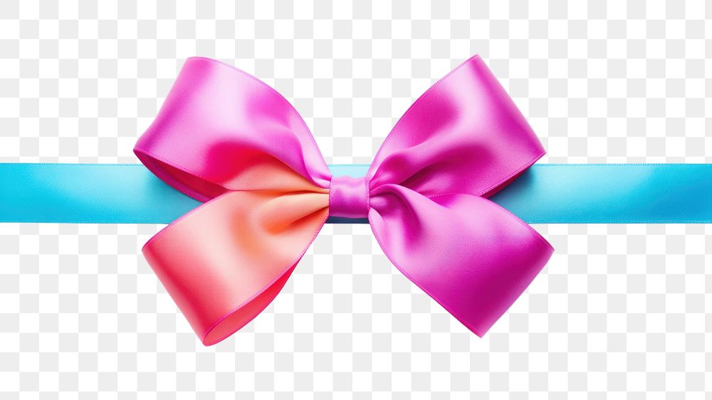 PNG Colorful Bow knot bow white background celebration. AI generated Image by rawpixel.