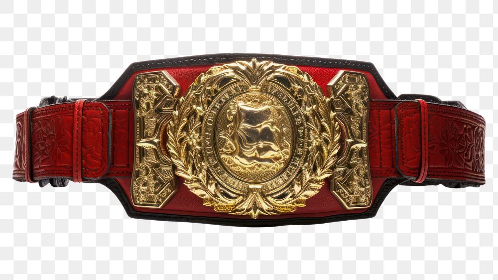 PNG Champion belt buckle white background accessories. 