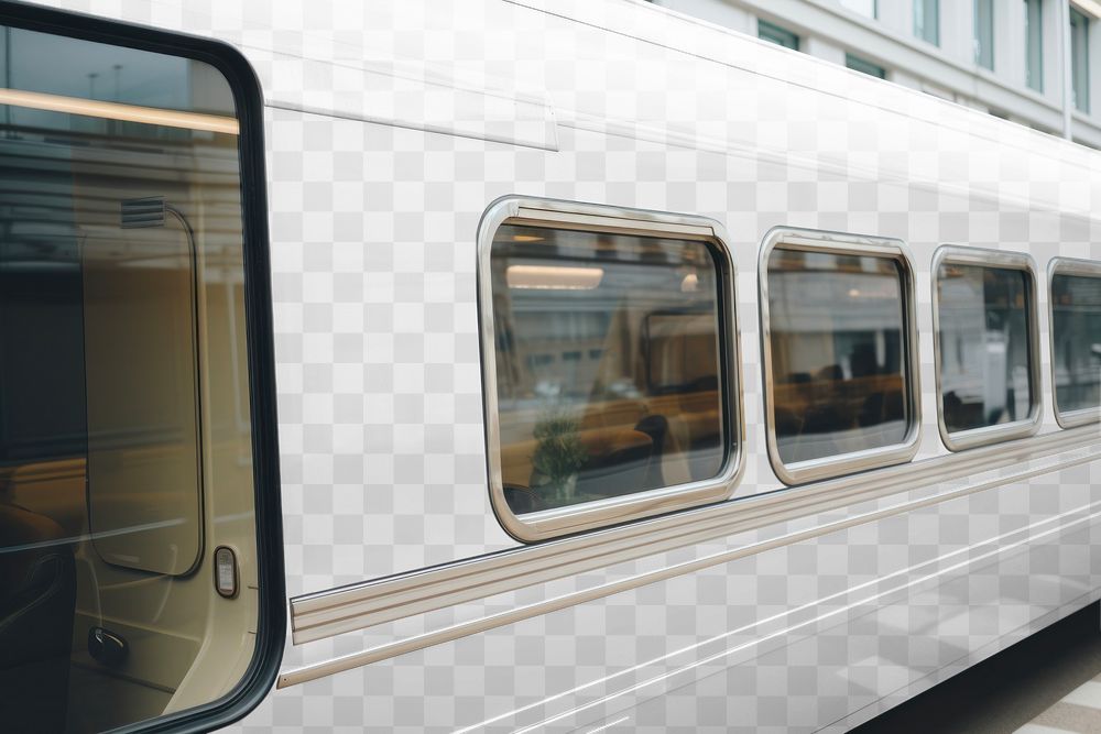 Train png mockup, transparent vehicle