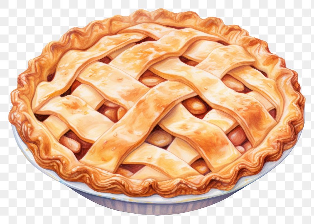 PNG  Apple Pie pie dessert food. AI generated Image by rawpixel.