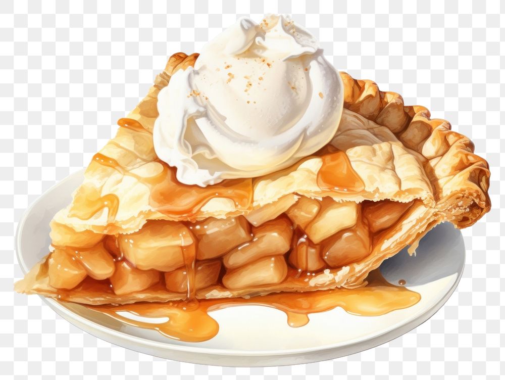 PNG Cream pie dessert food. AI generated Image by rawpixel.