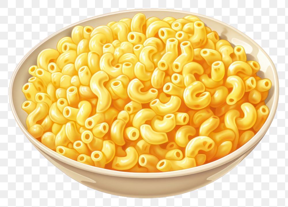 PNG  Macaroni pasta food white background. AI generated Image by rawpixel.