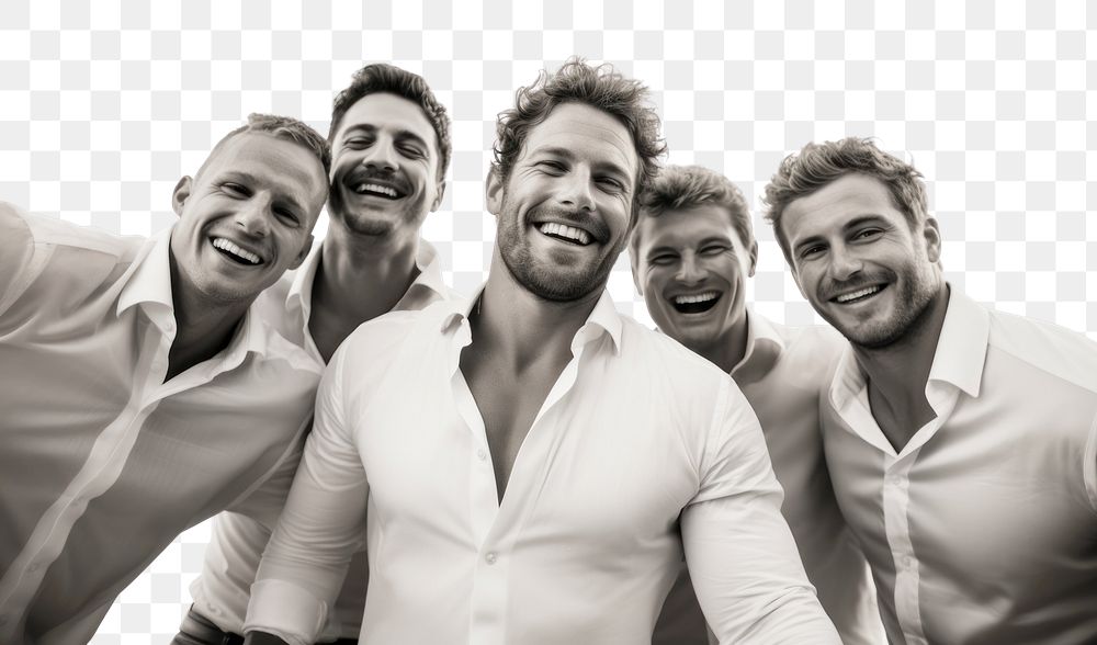 PNG Bachelor party laughing adult white. AI generated Image by rawpixel.