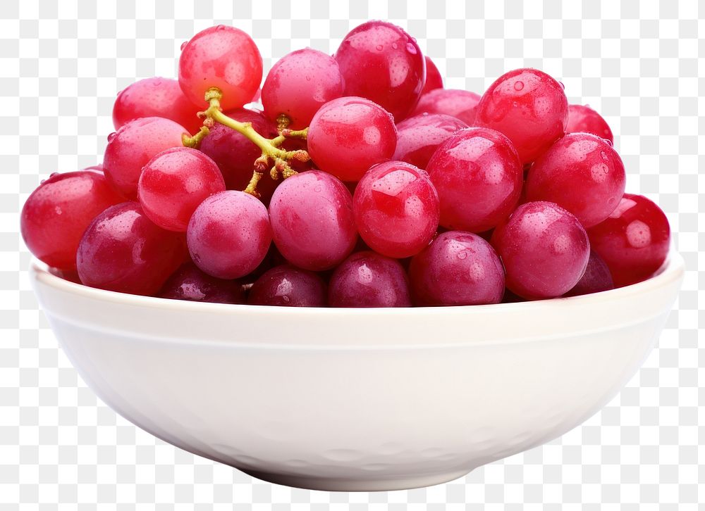 PNG Ripe red wet grape grapes fruit plant. 