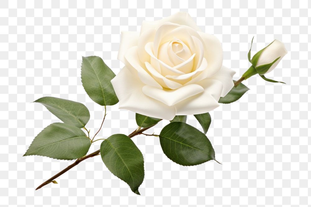 PNG White Rose rose flower | Free PNG - rawpixel